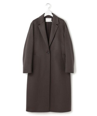 ICB ピュアカシミヤ チェスターコート チャコール系