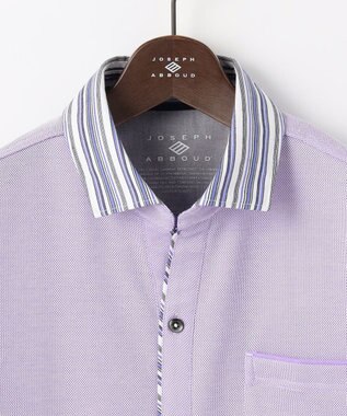 JOSEPH ABBOUD 【愛されて20年！オーガニックコットン使用】ダディ ポロシャツ ライラック系