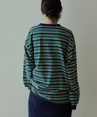 AMERICAN HOLIC PENNEY'S レトロボーダーロングTシャツ Navy