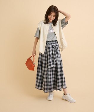 Green Parks 【適ON】箔プリントロゴＴシャツ Gray Mixture