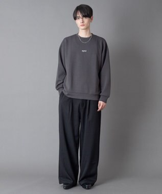 WEGO 【ユニセックス着用ITEM】アクセ付きフォトグラフィックプルオーバー ブラック中濃色