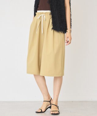 AMERICAN HOLIC Wウエストキュロットパンツ Beige