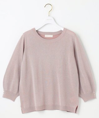 ANY SIS 【洗える】ラメ プルオーバー ピンク