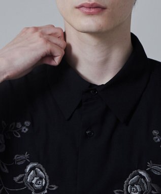 WEGO TRフラワーモチーフシャツ（S） 柄2