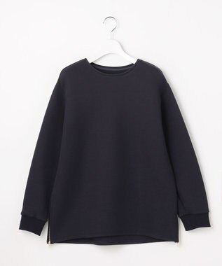 J.PRESS LADIES S ダンボールジャージー プルオーバー カットソー ネイビー系