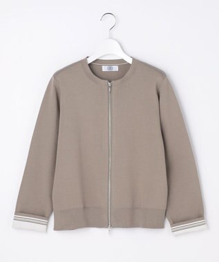 J.PRESS LADIES S INTERLOCK ニット ブルゾン