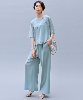 自由区 【カタログ掲載】ストレッチアムンゼンワイド パンツ [WEB先行カラー]サックス