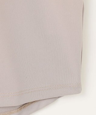 ANY 【洗濯機可】タックスリーブドルマンTシャツ ベージュ