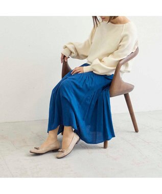 Riz raffinee <Riz raffinee>リボン付きローヒールパンプス ベージュ