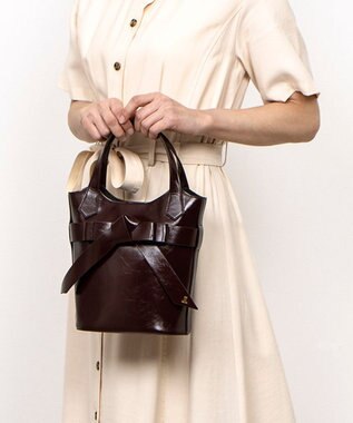 LANVIN en Bleu リュバン ミニトート ボルドー