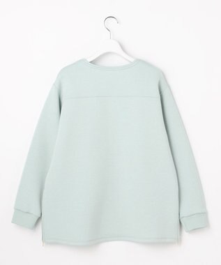 J.PRESS LADIES ダンボールジャージー プルオーバー カットソー スモーキーミント系