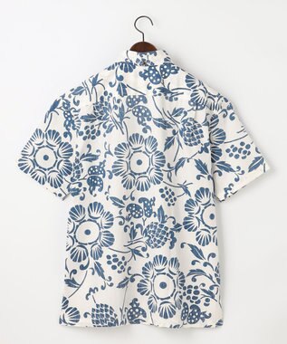 JOSEPH ABBOUD 【老舗アロハシャツブランドとコラボ・限定色あり】カハラアロハ シャツ ホワイト系7