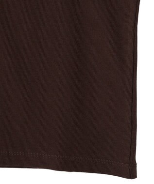 Green Parks 【適ON】５分袖リブプルオーバー Brown