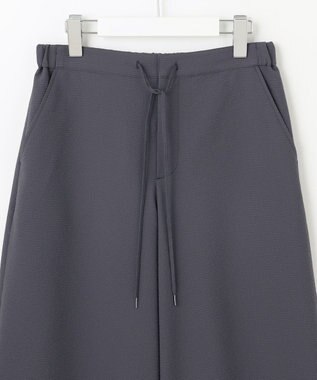 J.PRESS LADIES S 【洗える・吸水速乾】DRYライトサッカー クロップド パンツ スレート系