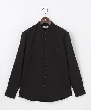 JOSEPH ABBOUD 【洗える・軽量/清涼/ストレッチ】ハイツイストドライストレッチ シャツ ブラック系