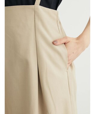 Green Parks サス付きスカート Beige