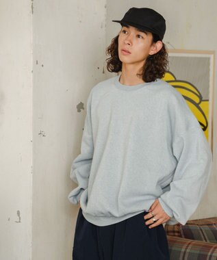 WEGO 【ユニセックス着用/MLXLサイズ展開/新色追加/裏起毛】スウェットプルオーバー 杢グレー