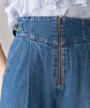 earth music&ecology サイドベルトデニムパンツ Medium Indigo