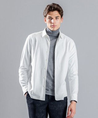 JOSEPH HOMME ツイルネルジャージー　レギュラーカラーシャツ ホワイト系