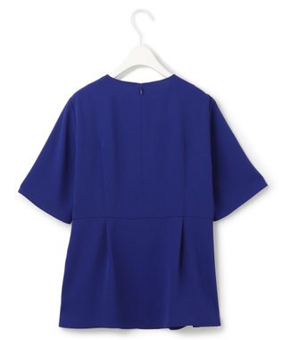 ICB 【UVカット・接触冷感・防シワ・洗える】エステルダブルクロス タックデザインプルオーバー ロイヤルブルー系