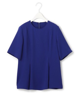 ICB 【UVカット・接触冷感・防シワ・洗える】エステルダブルクロス タックデザインプルオーバー ロイヤルブルー系