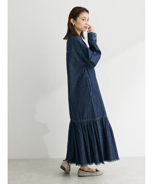 Green Parks ・ＳＵＧＡＲ　ＳＰＯＯＮ　デニムウエスタンワンピース One Wash