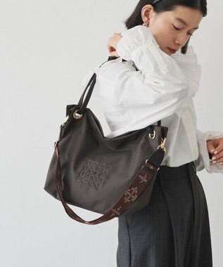 russet 《A4サイズ収納可能》コーデュラナイロン3WAYトートバッグ(CE-1662) D.Brown