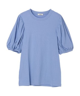 earth music&ecology パフスリーブプルオーバー Blue