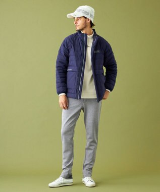 23区GOLF 【MEN】ツバ付きニット キャップ ホワイト系