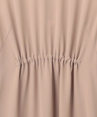 BEIGE， 【洗える】FLEUR / ニットコンビハイネックノースリーブドレス Beige