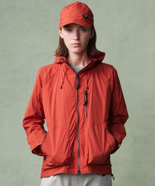 JOSEPH ABBOUD MOUNTAIN 【軽量/ストレッチ/ECO撥水】ライトワシャーストレッチ マウンテンパーカー オレンジ系