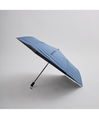 MOONBAT 【WEB限定】MIZUNO  (ミズノ) BIGロゴ 無地 日傘 折りたたみ傘 自動開閉 1プッシュ パラソル 晴雨兼用 軽量 一級遮光 遮熱効果 遮光率100% UV遮蔽100% ターコイズブルー