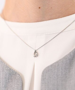 blancotokyo 【金属アレルギー対応】ドロップモチーフネックレス RUGIADA シルバー