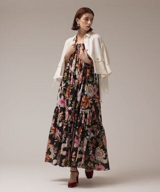 GRACE CONTINENTAL フラワープリントキャミドレス