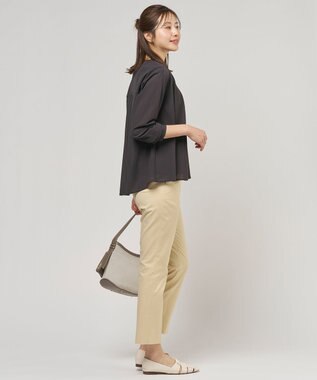 J.PRESS LADIES 【冷房対策に】シアードライトリコット Vネック カーディガン ダークブラウン系