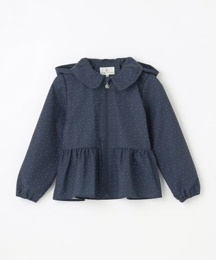 組曲 KIDS 【150-160㎝】ランダムドット ブルゾン ネイビー系5
