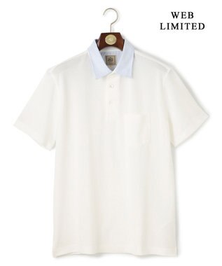 J.PRESS MEN クールビズの頼れる味方【WEB限定】【ビジネス対応 / 吸水速乾】カノコインレイ ポロシャツ ホワイト系