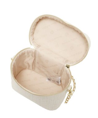 Maison de FLEUR ツイードキューブショルダーバッグ Ivory