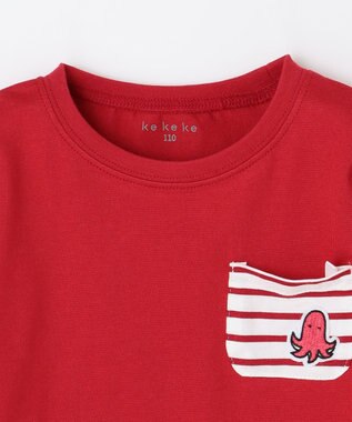 ANY KIDS 【ke ke ke】GOOD MORNING  半袖Ｔシャツ レッド