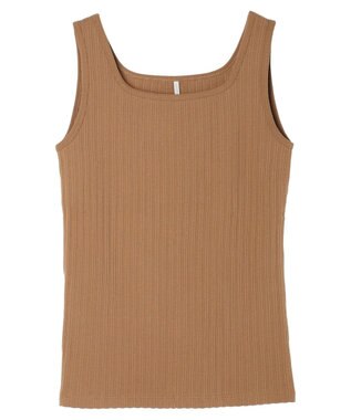 AMERICAN HOLIC 針抜きメッシュタンクトップ Camel