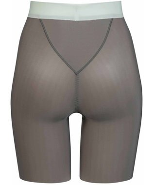 WACOAL ガードル 温活 ポイント保温(腹部・仙骨部・そけい部) アウターにひびきにくい ロング丈 レディース GRC640 /ワコール グレー