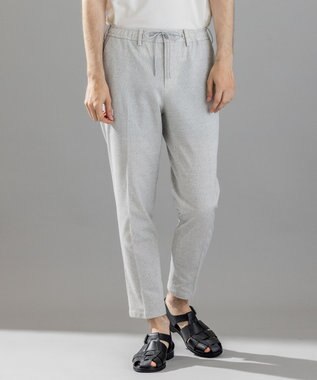 新素材【通気性/ストレッチ】グリットタックジャージー / ドロスト付きテーパードパンツ PEGG CONVERTIBLE