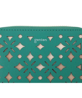genten クアドリフォリオ ミニ財布 エメラルド