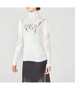 Chacott 【ノーソーイングニット】オデットオディールニットトップ オフホワイト