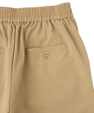 Green Parks サッカー裾ドロストワイドパンツ Beige