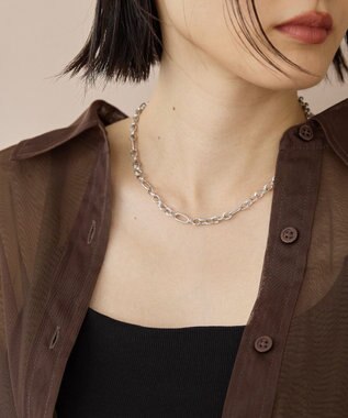 AMERICAN HOLIC ボリュームチェーンショートネックレス Silver