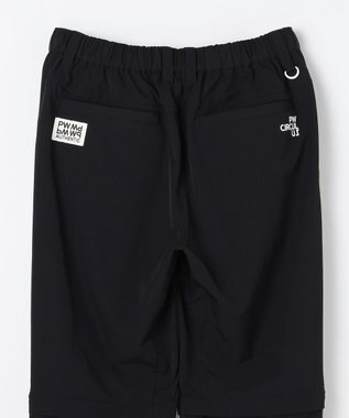 PW CIRCULUS 【ストレッチ素材】【MEN】2WAY デタッチャブルパンツ ゴルフ ブラック系