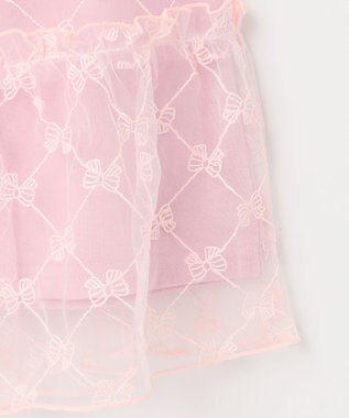 ANY KIDS チュールキャミソール付き ワンピース ピンク