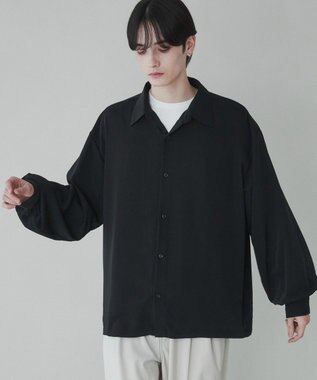 WEGO トロミBIGシャツ ブラック