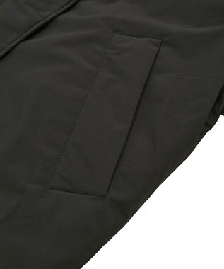 earth music&ecology フーデットパファーコート Black